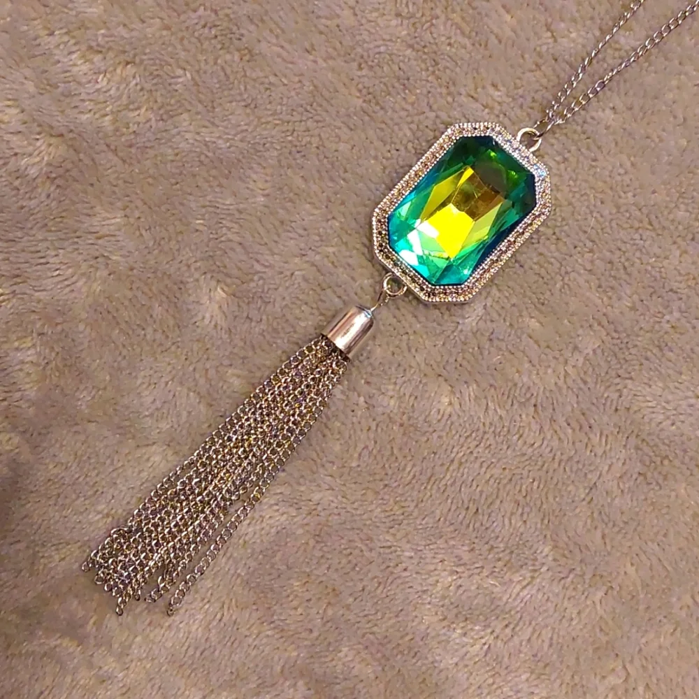 3PCS Green Set: Necklace, Bracelet & Earrings *New* - Picture 5 of 17